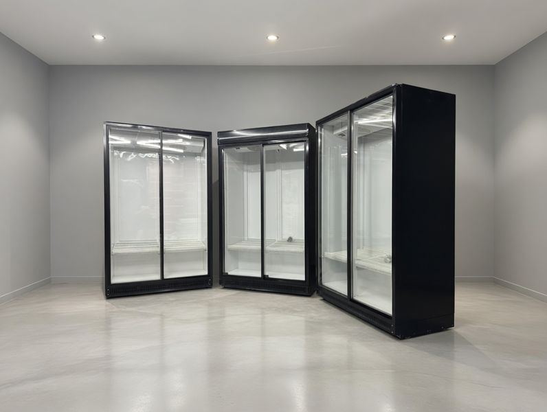 copy_copy_Холодильная витрина (шкаф) двухдверная Extra Large Full Door, 1510 л (б/у) UBC Extra Large Full Door 1510 фото
